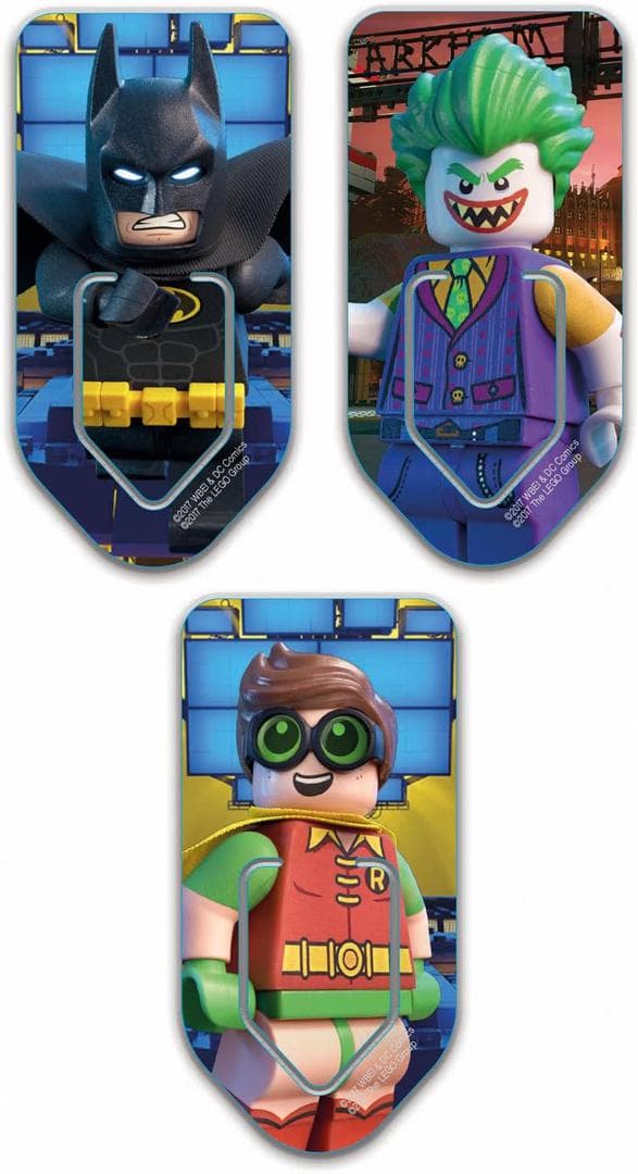 The LEGO Batman Movie 3 Book Markers LEGO Stationery and Office Supplies set (#51762-1, 2017)