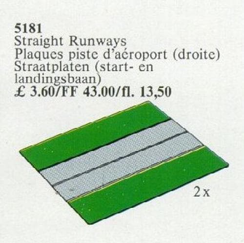 Runways, Straight (Airport) LEGO set (#5181-1)