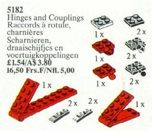 Hinges and Couplings LEGO set (#5182-1)
