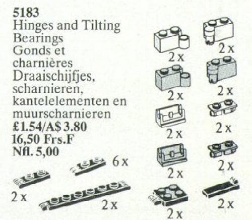 Hinges and Couplings LEGO set (#5183-1)