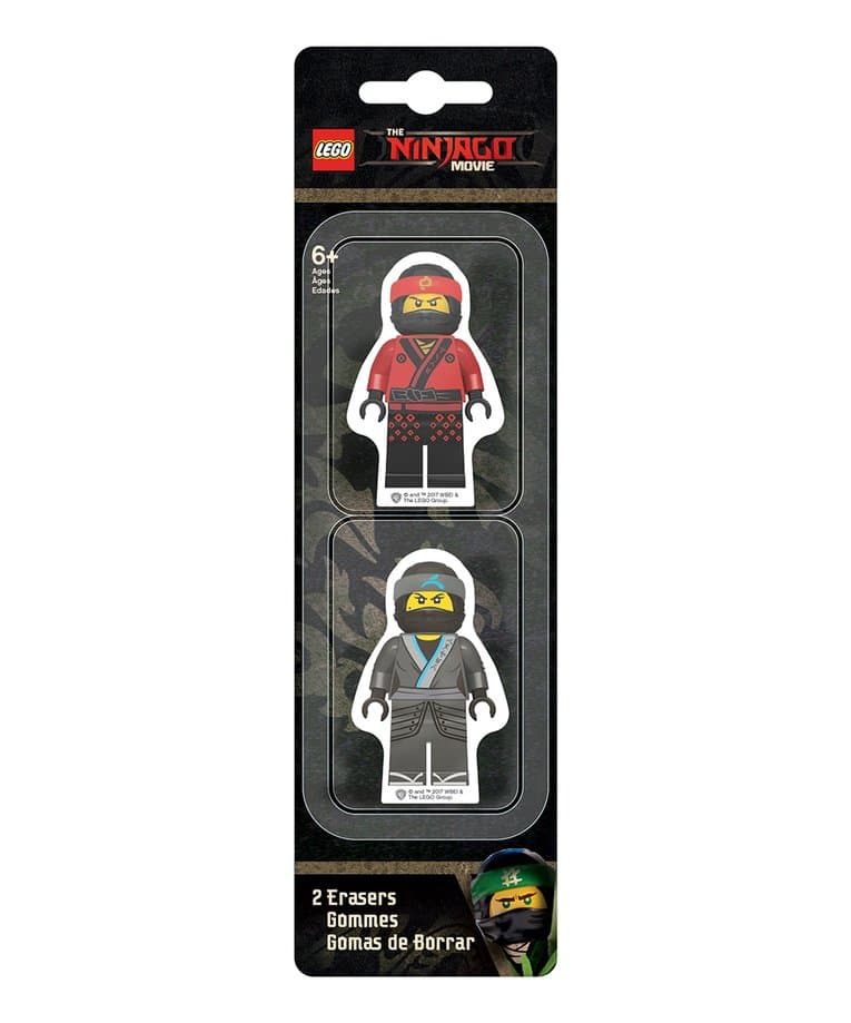 The LEGO Ninjago Movie: Eraser Set LEGO Stationery and Office Supplies set (#51876-1, 2017)