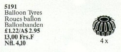 Balloon Tires LEGO set (#5191-1)