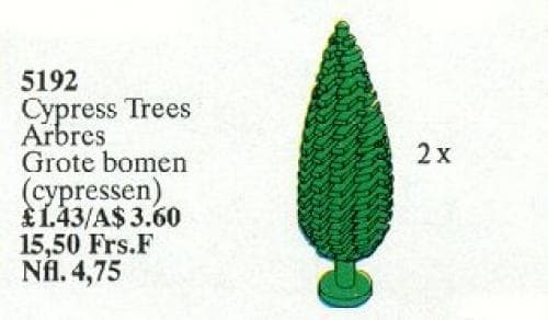 Cypress Trees LEGO set (#5192-1, 1989)