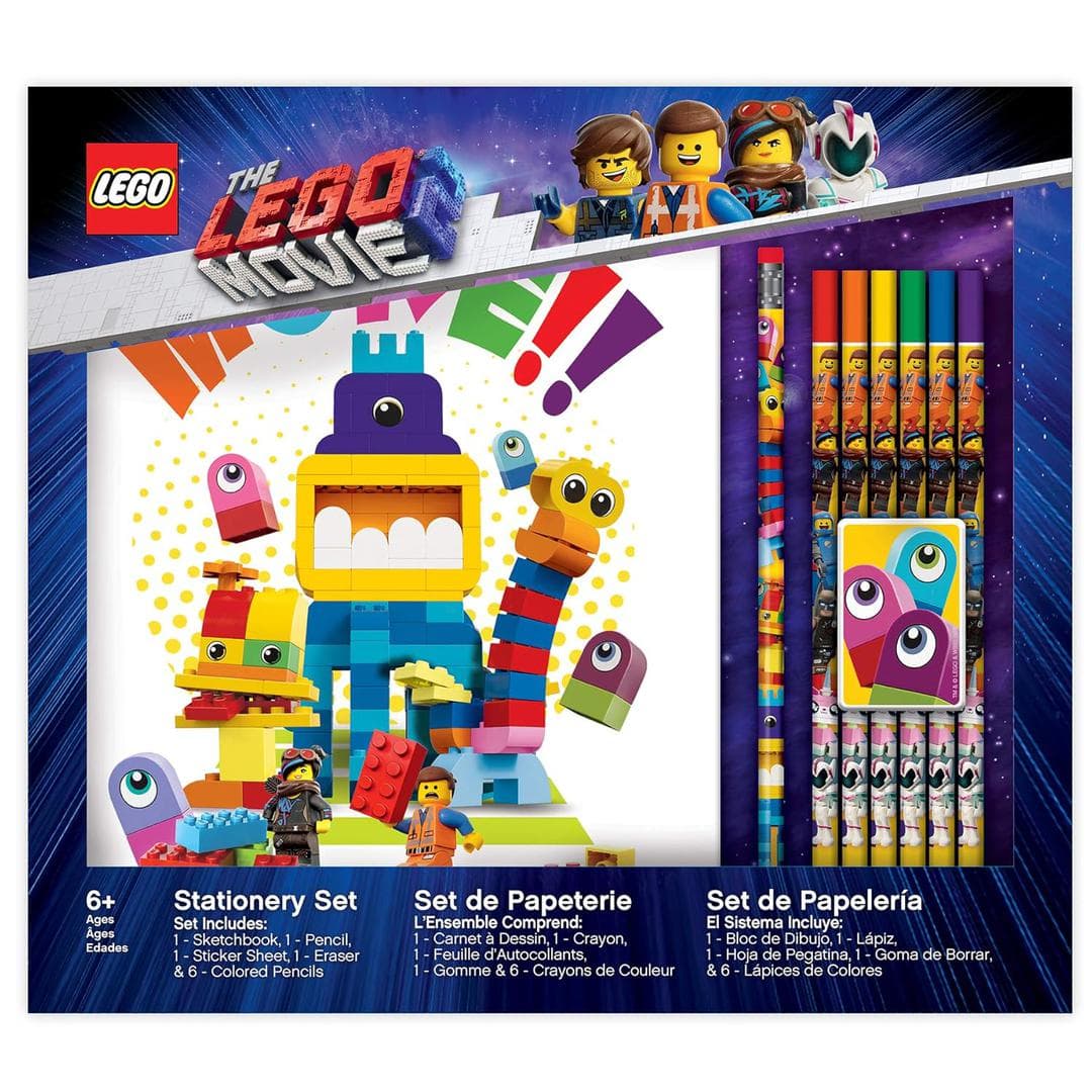 The LEGO Movie 2 Stationery Set - Duplo LEGO Stationery and Office Supplies set (#52305-1, 2018)