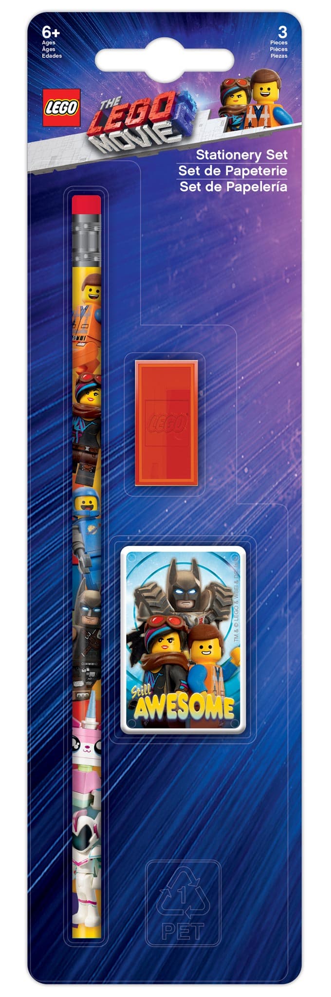 The Lego Movie 2 Stationery Set LEGO Stationery and Office Supplies set (#52314-1, 2019)