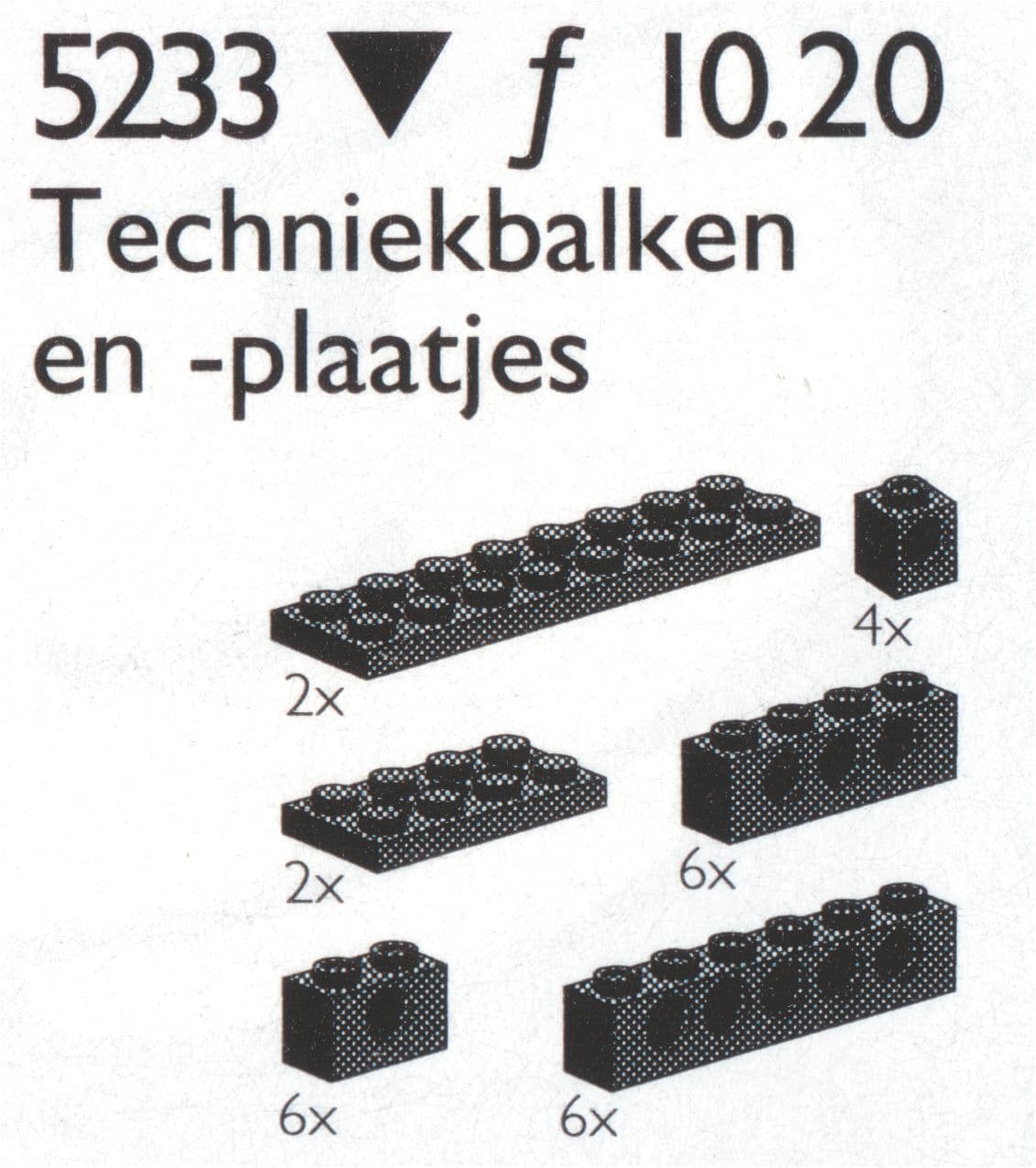 Small Beams and Plates with holes LEGO set (#5233-2)