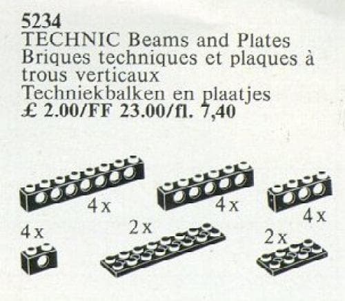 TECHNIC Beams and Plates {black} LEGO set (#5234-1)