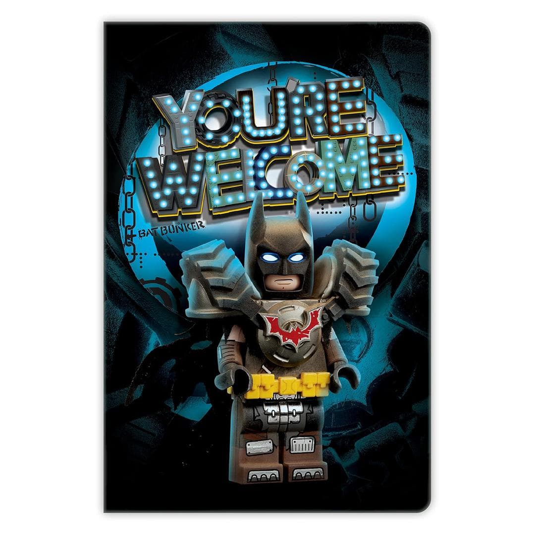 The LEGO Movie 2 Batman Softcover Notebook LEGO Stationery and Office Supplies set (#52340-1, 2019)