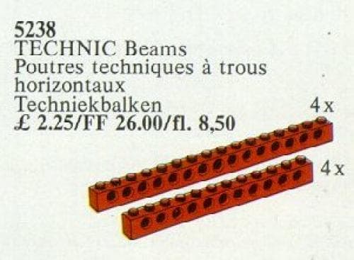 TECHNIC Beams {red} LEGO set (#5238-1)