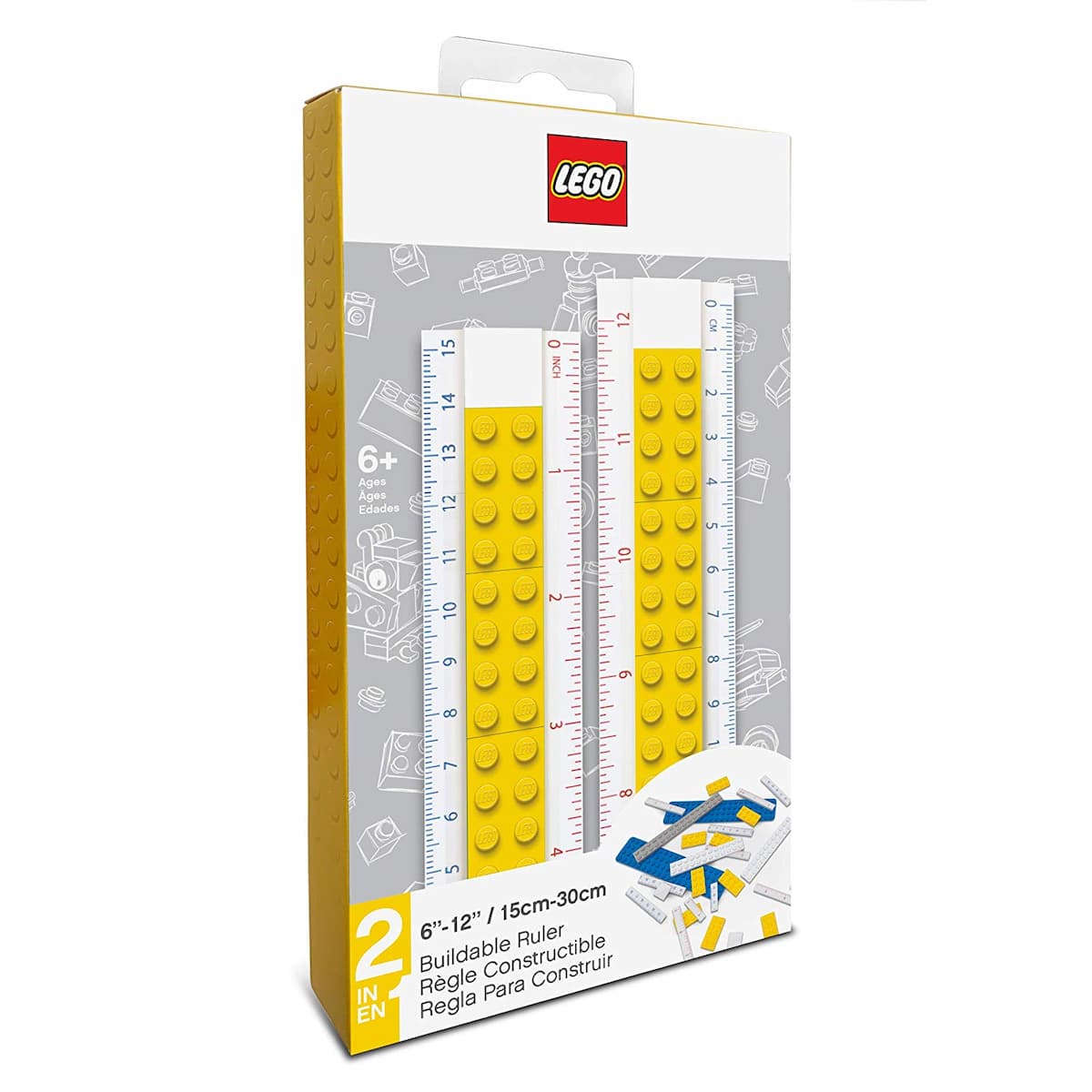Buildable Ruler (Yellow) LEGO set (#52394-1)