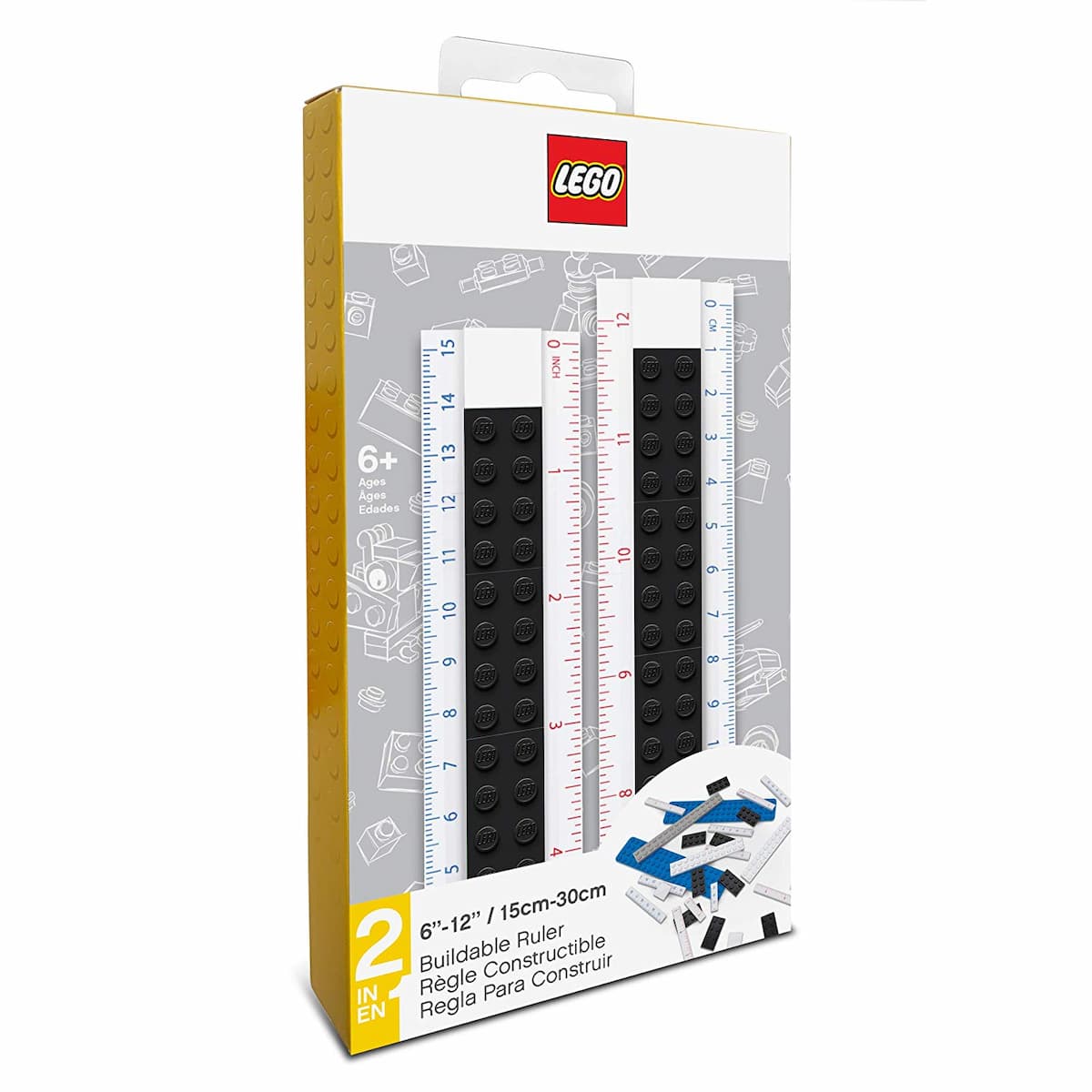 Buildable Ruler (Black) LEGO set (#52398-1)