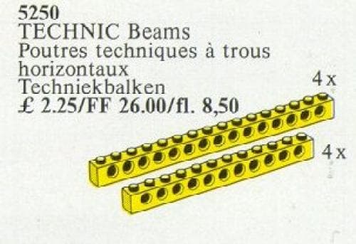 TECHNIC Beams {yellow} LEGO set (#5250-1)