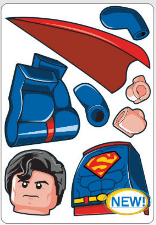 Superman Staticker LEGO Gear set (#52509-1, 2018)
