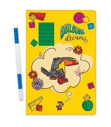 Notebook with 1 Pen: Building Dreams LEGO Stationery and Office Supplies set (#52525-1, 2014)