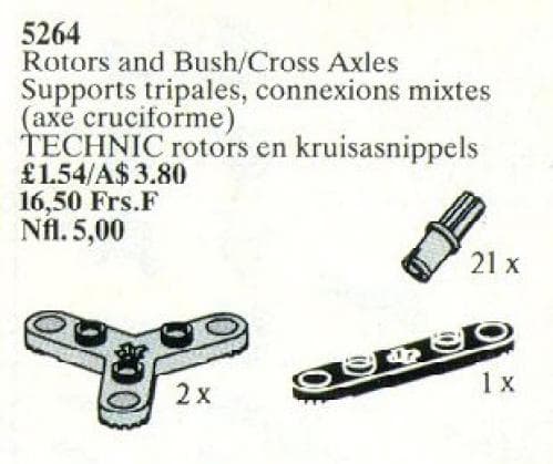 Rotors and Bush/Cross Axles LEGO set (#5264-1)