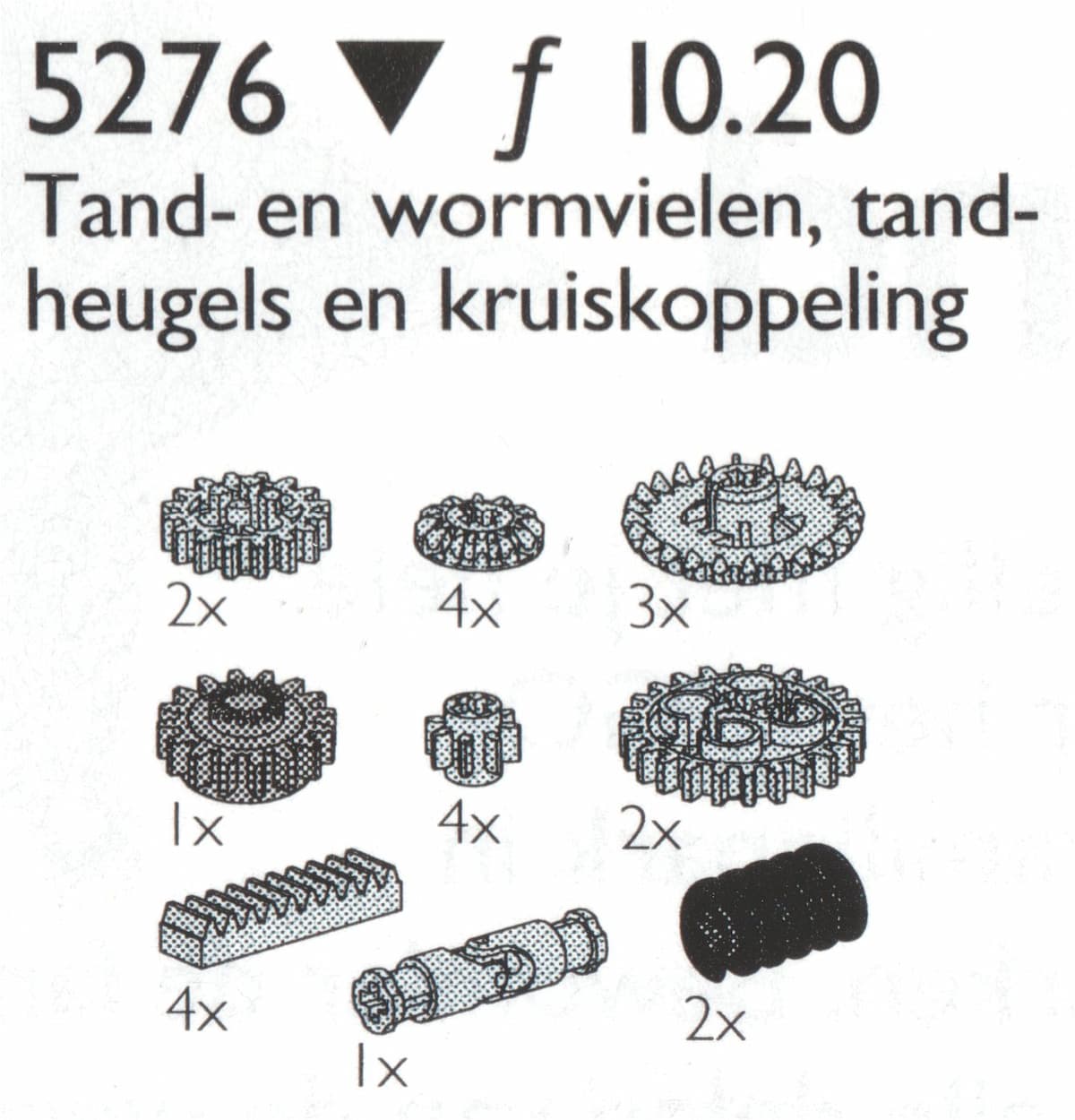 Gear Wheels Etc. / Gear Wheels, Worm Gears, Universal Joints and Gear Racks LEGO set (#5276-1)