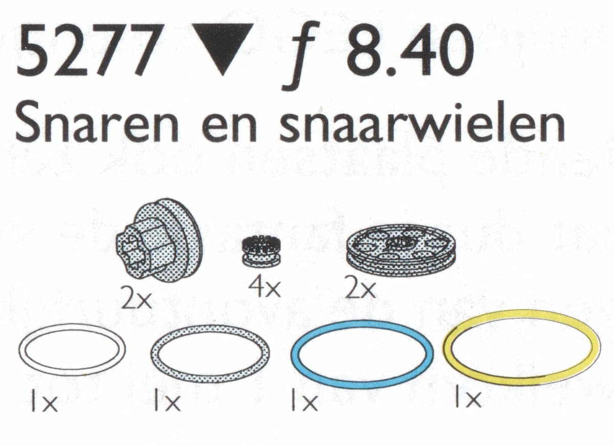 Pulleys & V-Belts LEGO set (#5277-1)