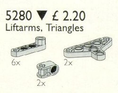 Liftarms & Triangles / Liftarms, Triangles LEGO set (#5280-1)