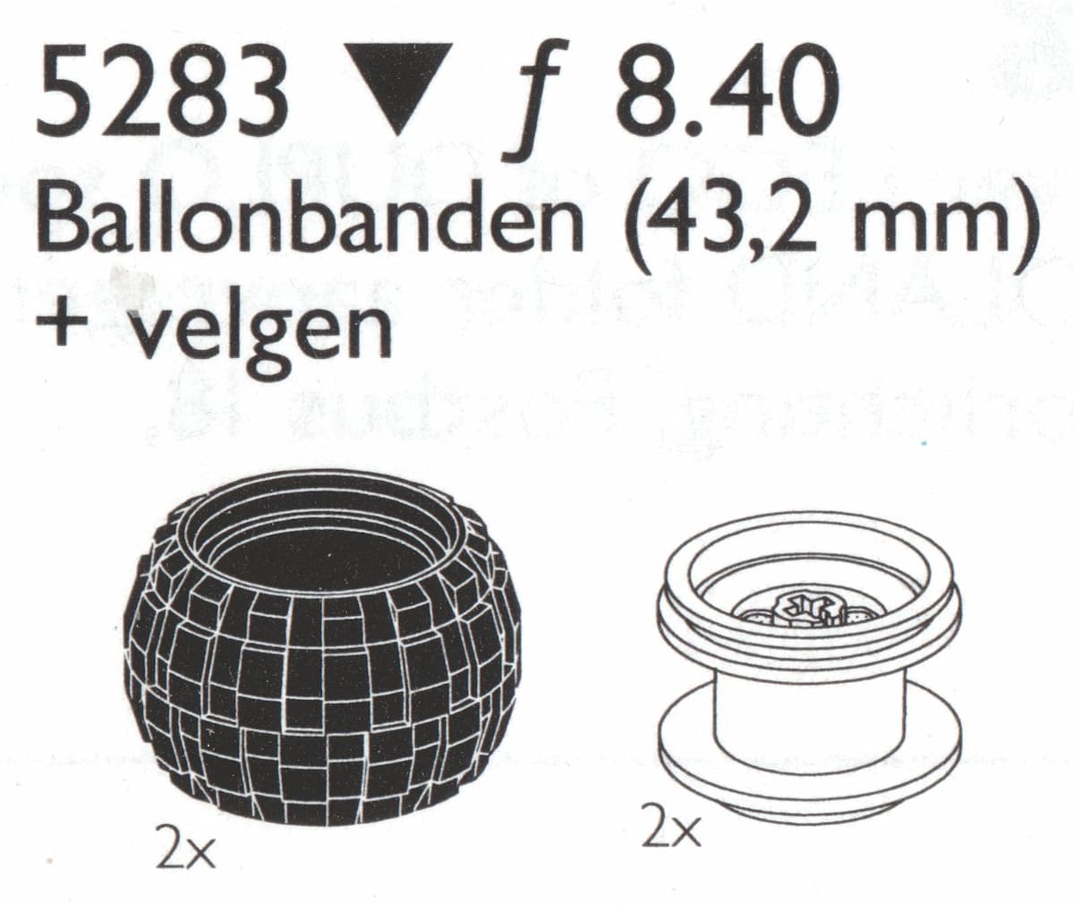 Balloon Tires Small LEGO set (#5283-1)