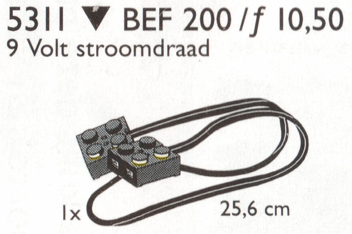 9V Wires (25.6 cm) LEGO set (#5311-1, 1996)