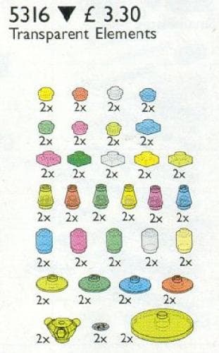 Transparent Elements LEGO set (#5316-1)