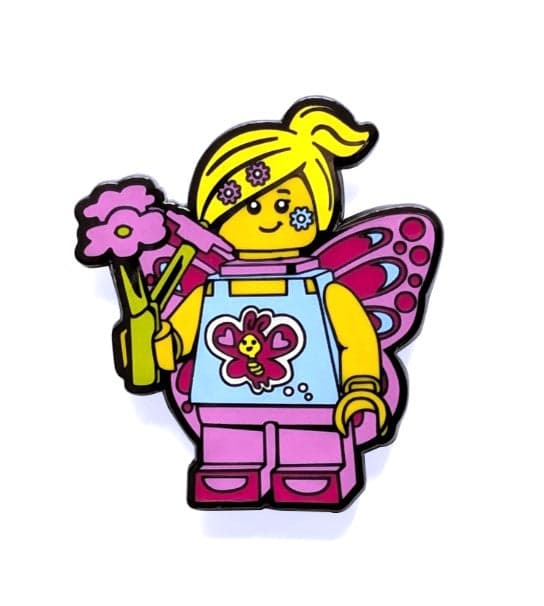 Butterfly Girl Snap Button LEGO set (#53167-1)