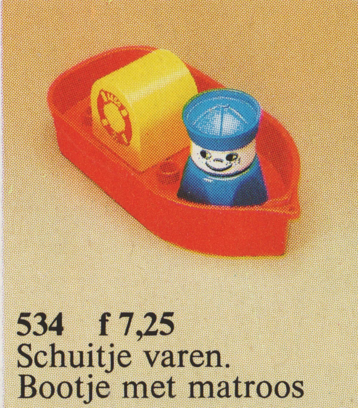 Bath-Toy Boat LEGO set (#534-1, 1978)