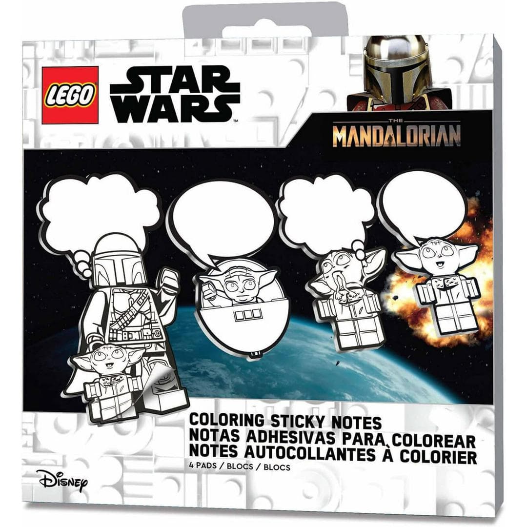 Star Wars The Mandalorian Sticky Notes LEGO Stationery and Office Supplies set (#53480-1, 2024)