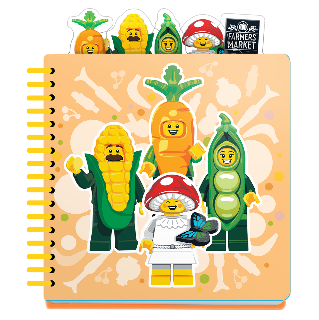 Farmers Market Tab Notebook LEGO Stationery and Office Supplies set (#53596-1, 2025)