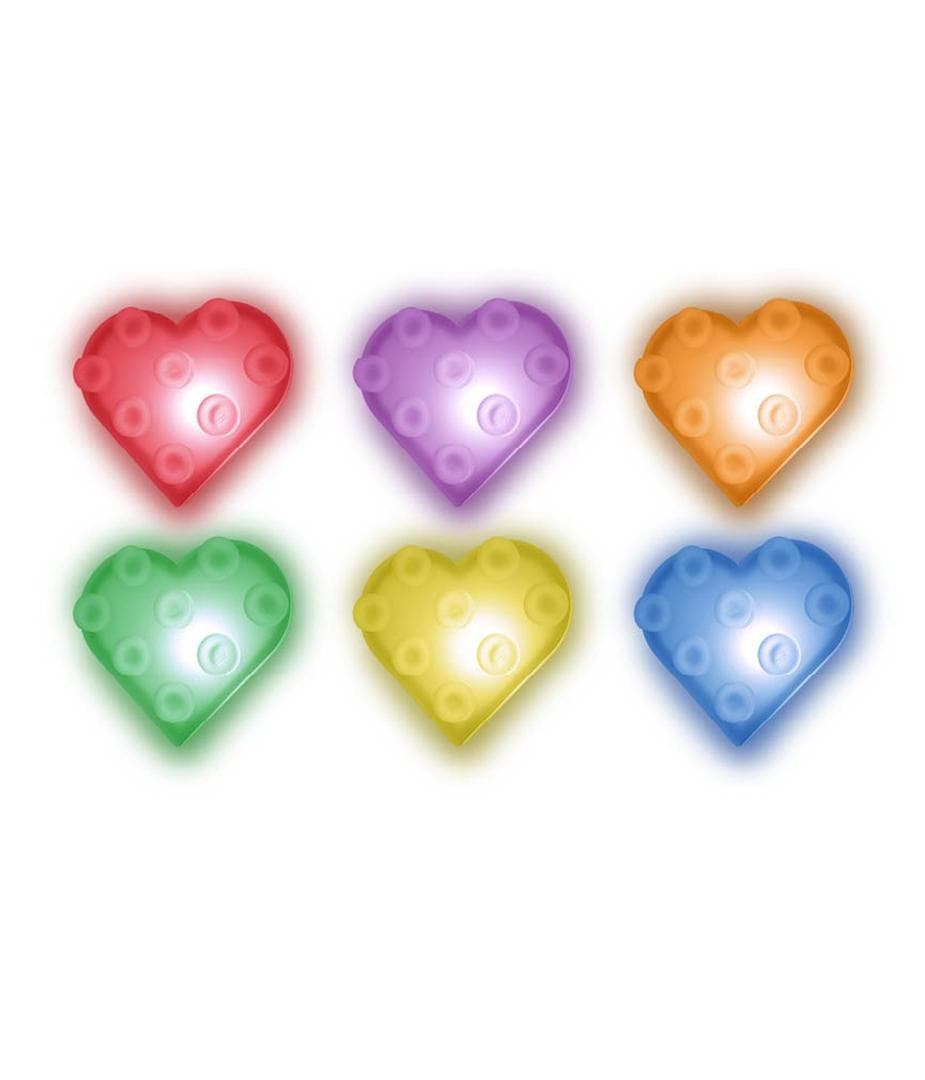 Night Light Heart White LEGO Houseware set (#53675-1, 2025)