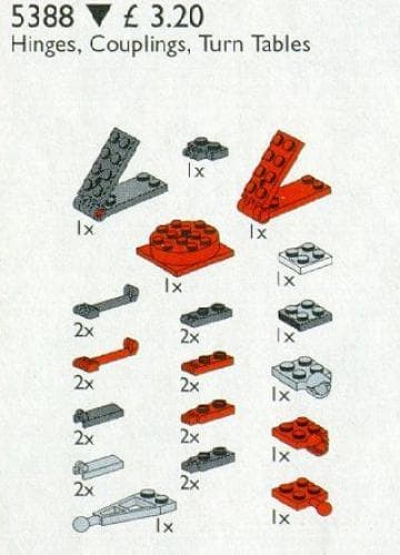 Hinges, Couplings and Turntables LEGO set (#5388-1)