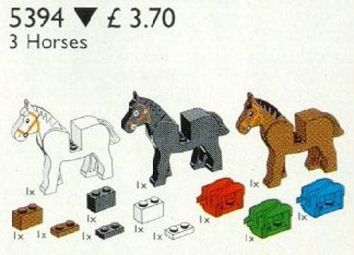 Horses and Saddles LEGO set (#5394-1)