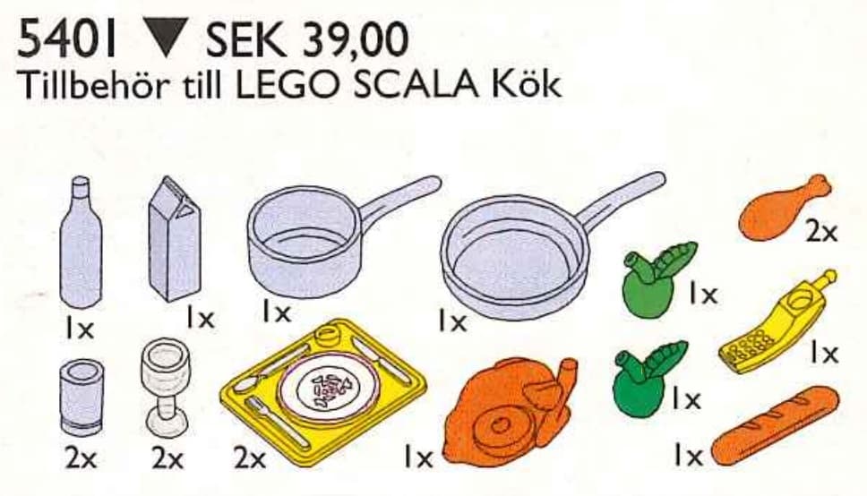 Kitchen Accessories LEGO set (#5401-1)