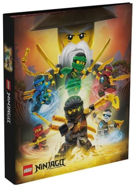 Ninjago 4 Ninjas Ring Binder (4-Rings) LEGO Stationery and Office Supplies set (#5410574466556-1, 2018)