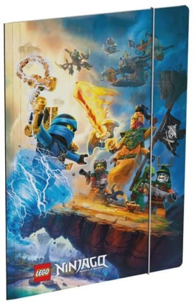 Ninjago Lightning Battle Elastomer LEGO Stationery and Office Supplies set (#5410574466648-1, 2018)