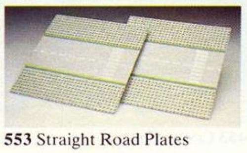 Straight Road Plates LEGO set (#553-1, 1979)