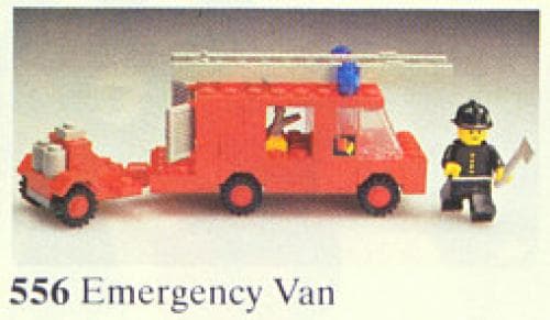 Fire Emergency Van LEGO set (#556-1)