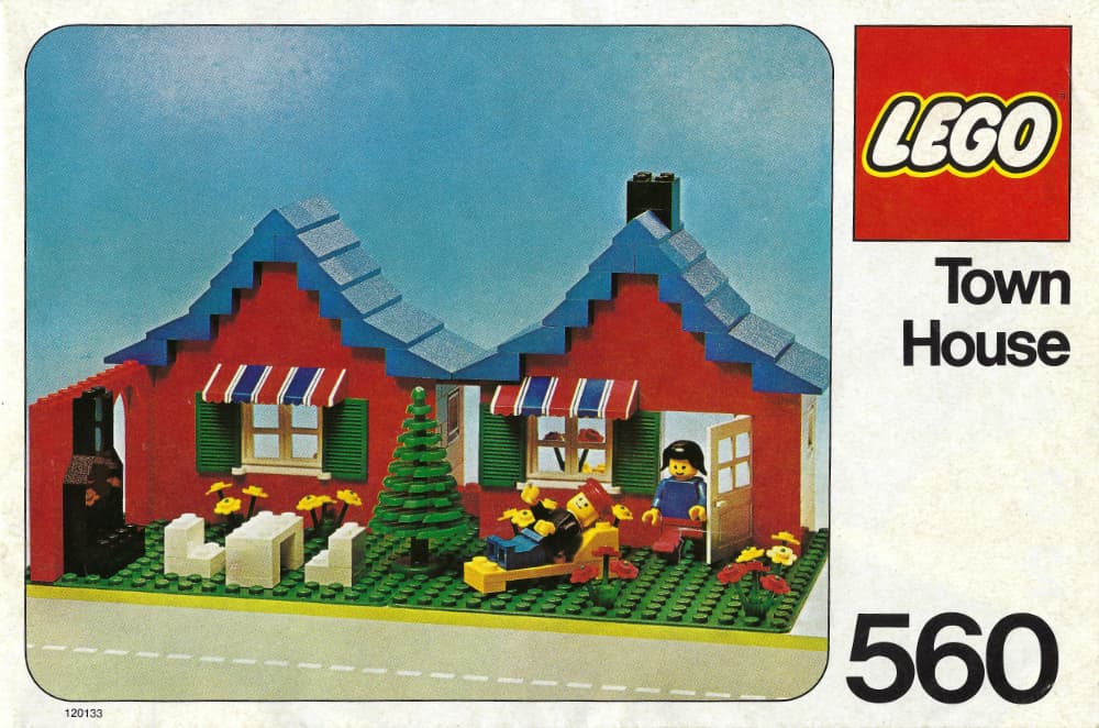 Town House with Garden LEGO set (#560-1)