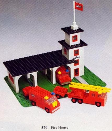 Fire House LEGO set (#570-1)