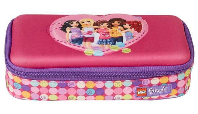 Friends Confetti Pencil Case with Pencils LEGO Stationery and Office Supplies set (#5711013052232-1, 2019)