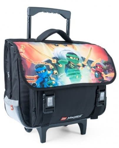Ninjago Master Wu School Bag Trolley LEGO Bags, Totes, & Luggage set (#5711013052522-1, 2018)