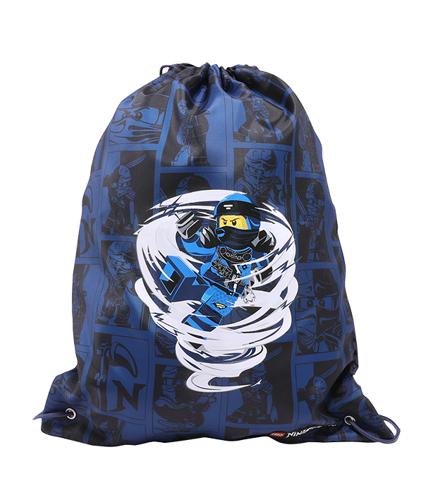 Ninjago Spinjitzu Jay Gym Bag LEGO Bags, Totes, & Luggage set (#5711013074029-1, 2020)