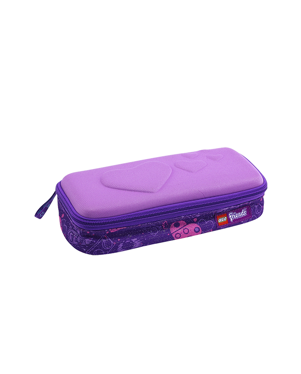 Friends Hearts Pencil Case LEGO Stationery and Office Supplies set (#5711013074456-1, 2017)