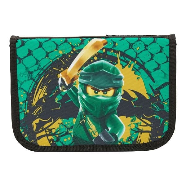 Ninjago Green Lloyd Pencil Case with Pencils LEGO Stationery and Office Supplies set (#5711013084783-1, 2022)
