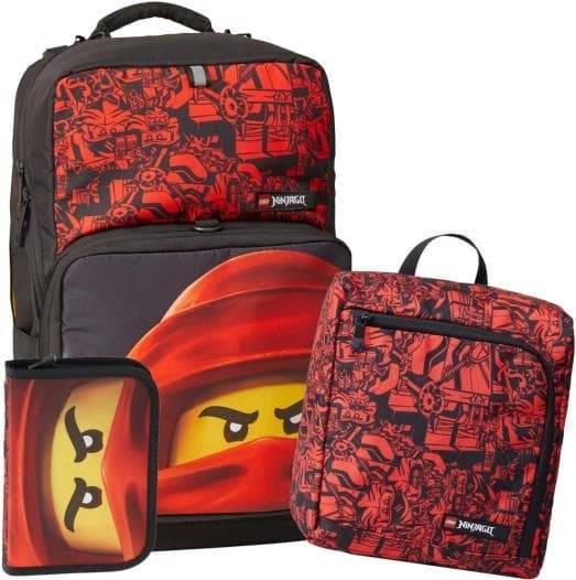 Ninjago Kai Backpack with Gym Bag and Pencil Case LEGO Bags, Totes, & Luggage set (#5711013105303-1, 2022)