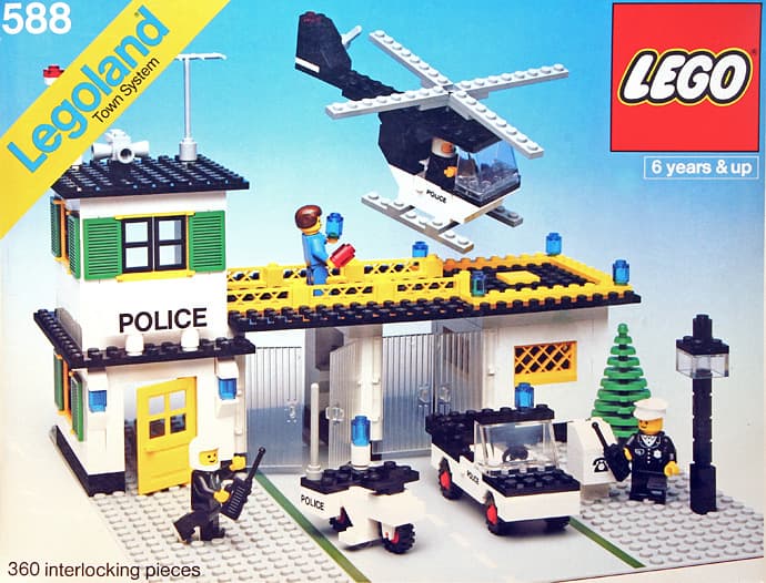 Police Headquarters LEGO set (#588-1)