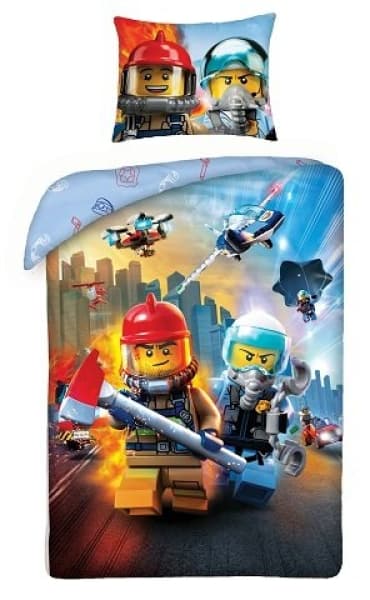 City Police and Fire Duvet Set LEGO Houseware set (#5902729045094-1, 2019)