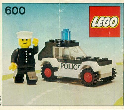 Police Patrol LEGO set (#600-2, 1978)