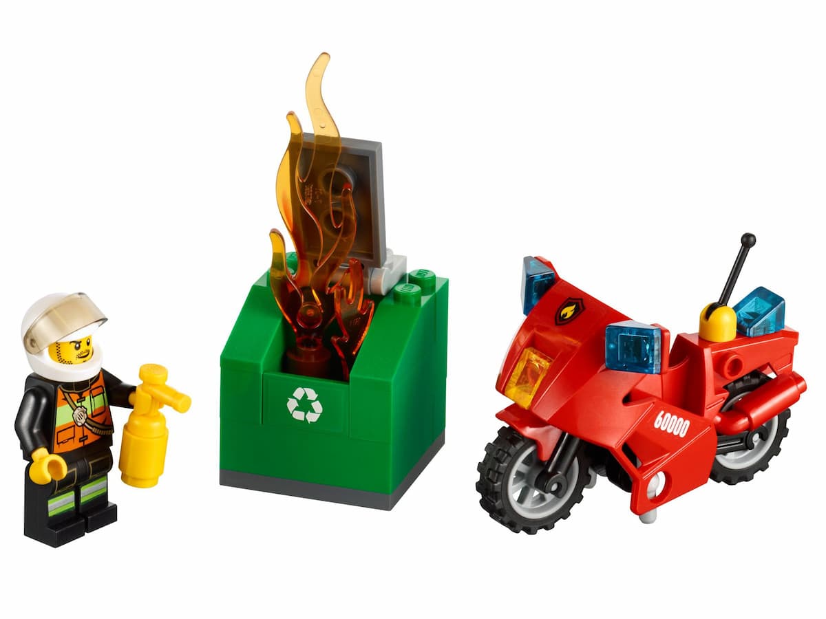 Fire Motorcycle LEGO set (#60000-1)