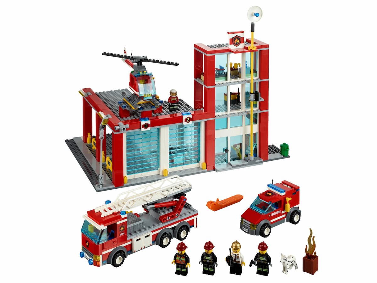 Fire Station LEGO set (#60004-1)